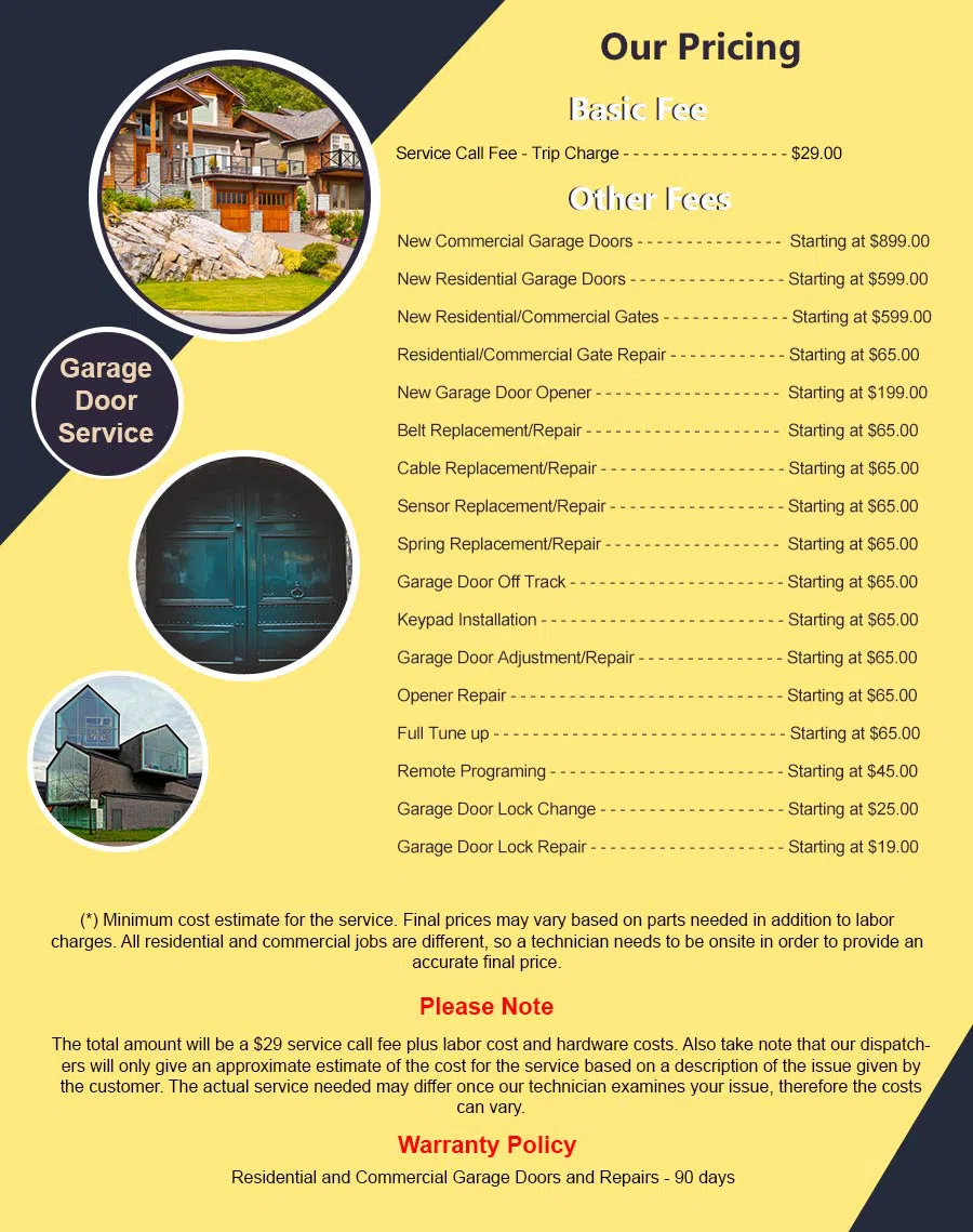 Elite Garage Door Service Draper, UT 801-513-2989 - pricelist6